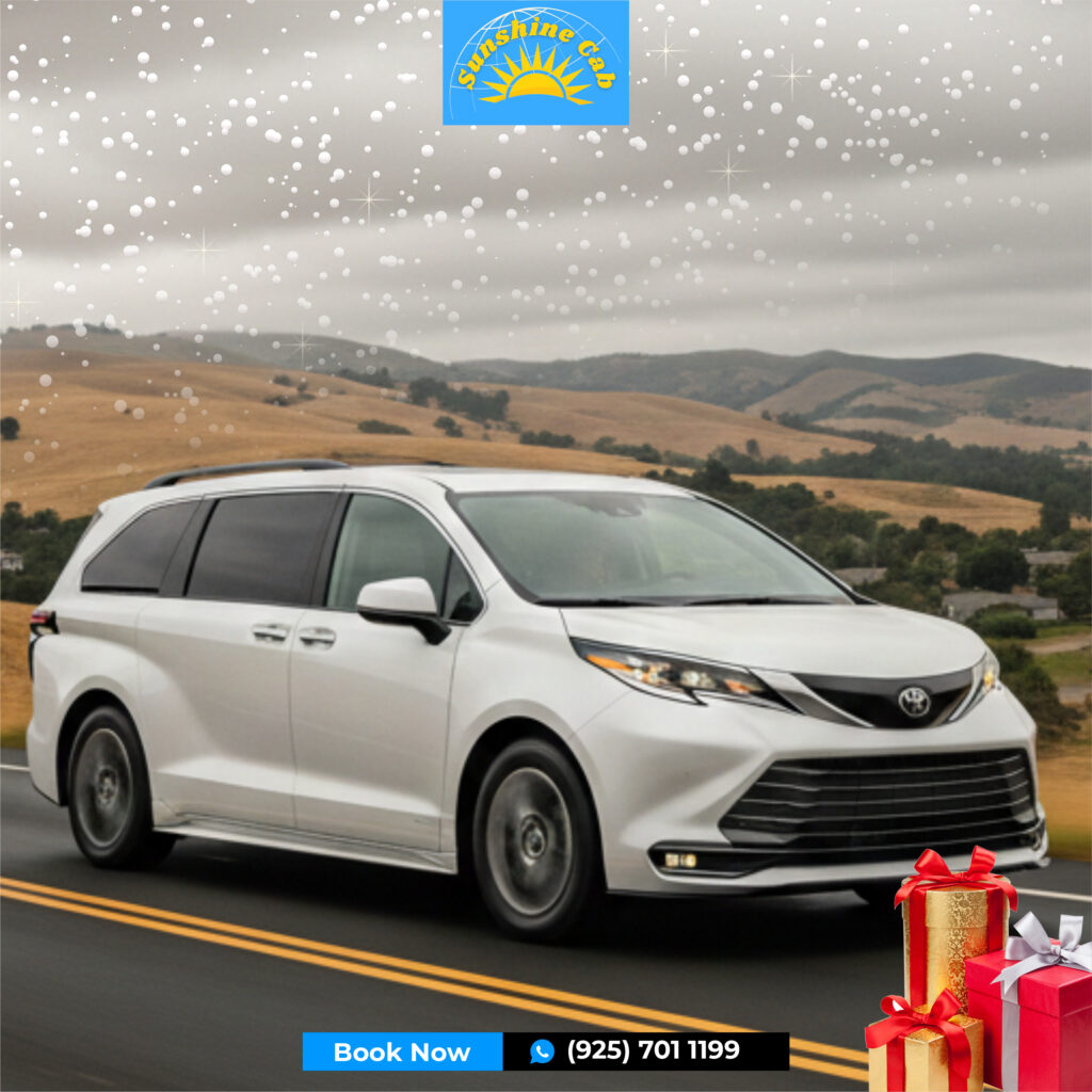 Airport taxi services by sunshine cab in Pleasanton