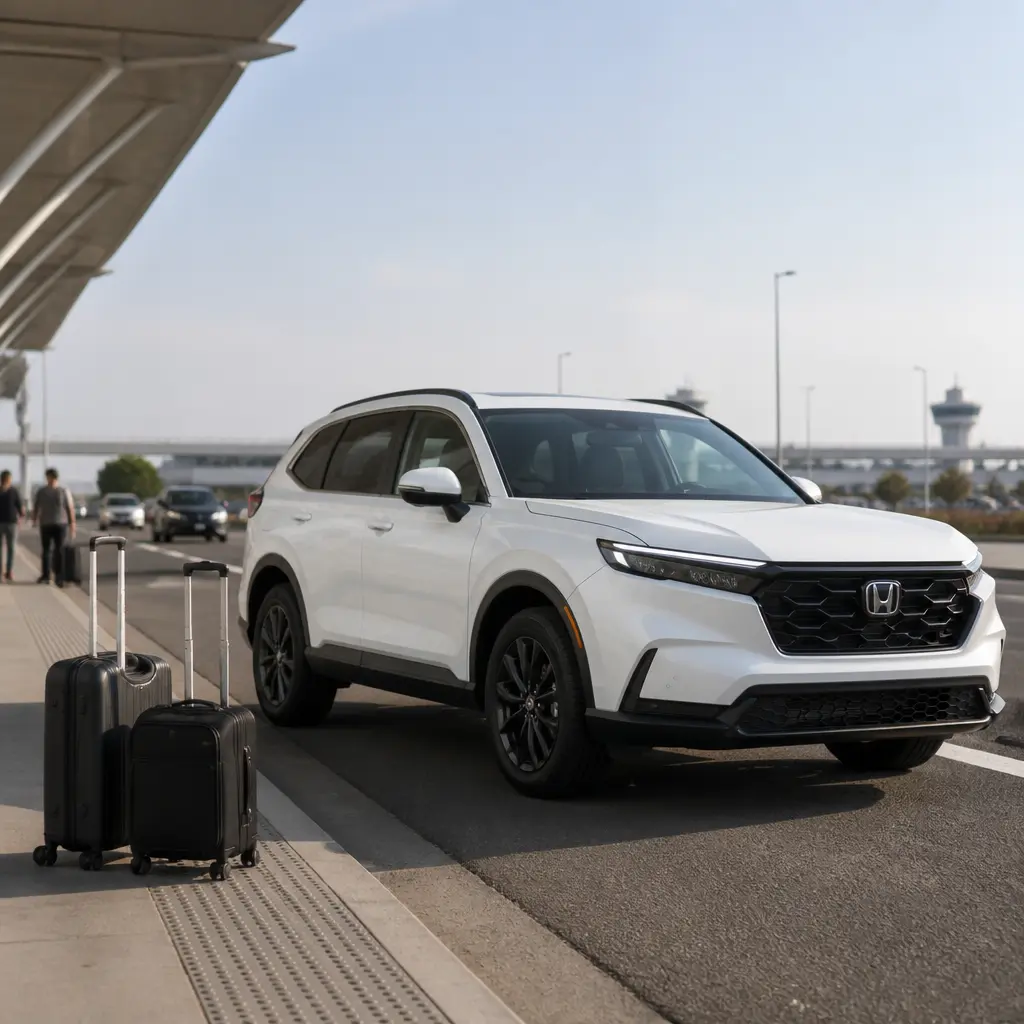 Airport taxi with luggage for a Livermore trip