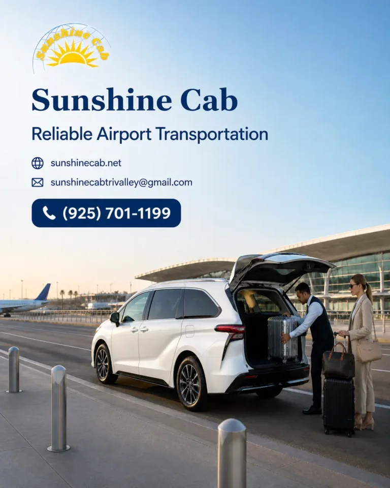 A white 2026 Toyota Sienna loaded with travel luggage for an airport trip