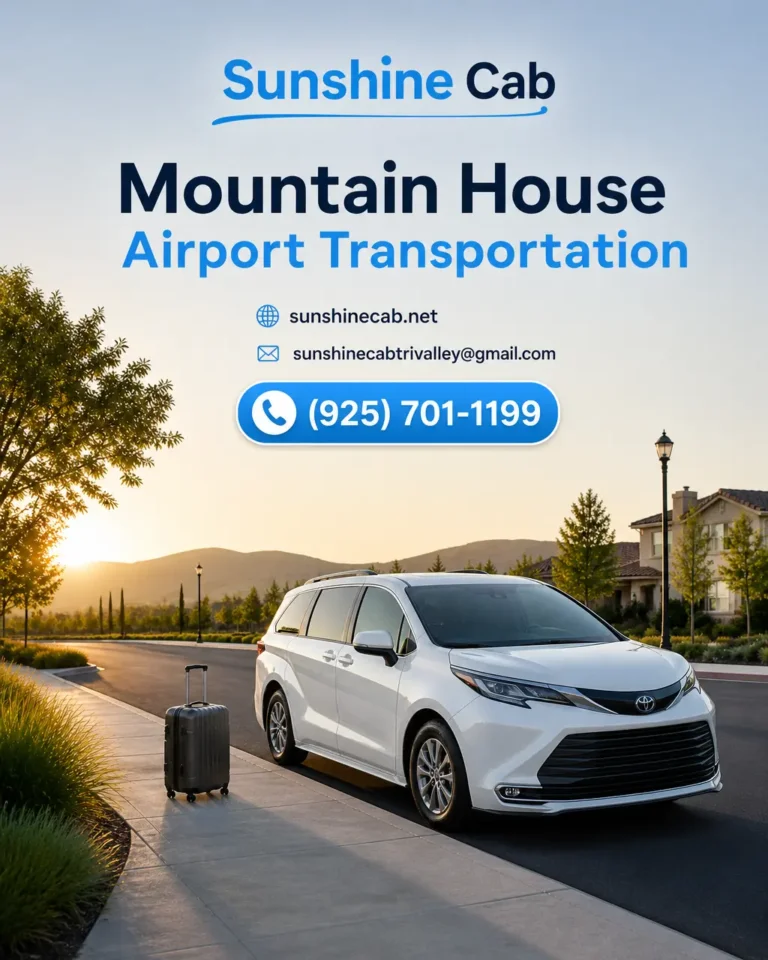 White 2026 Toyota Sienna ready for airport transportation near Mountain House
